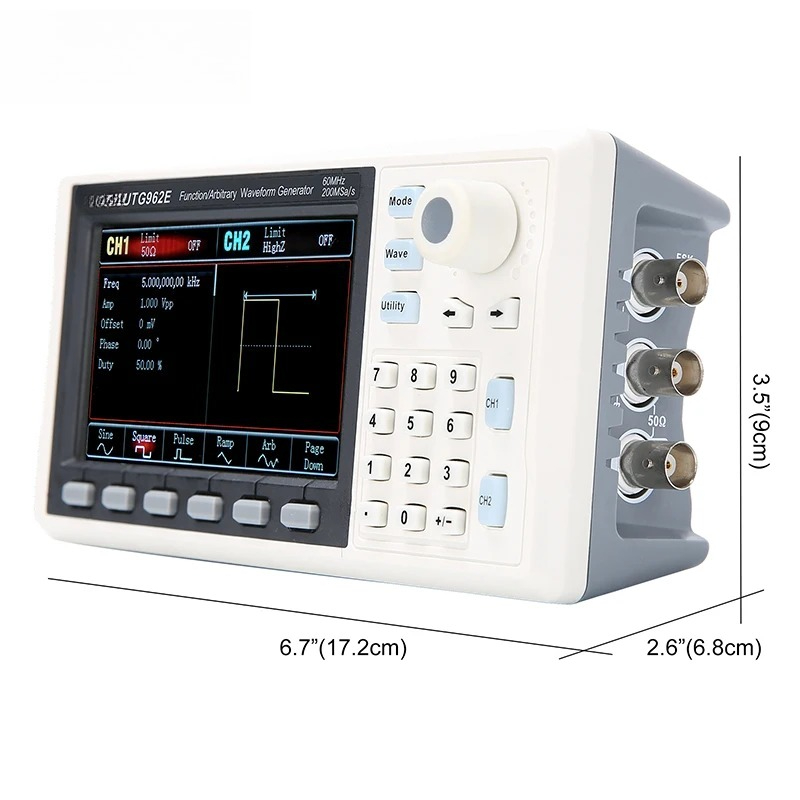 Generatore di Segnali Funziona - Dual Channel Arbitrary Waveform Function Generator 60Mhz recensione e prezzo