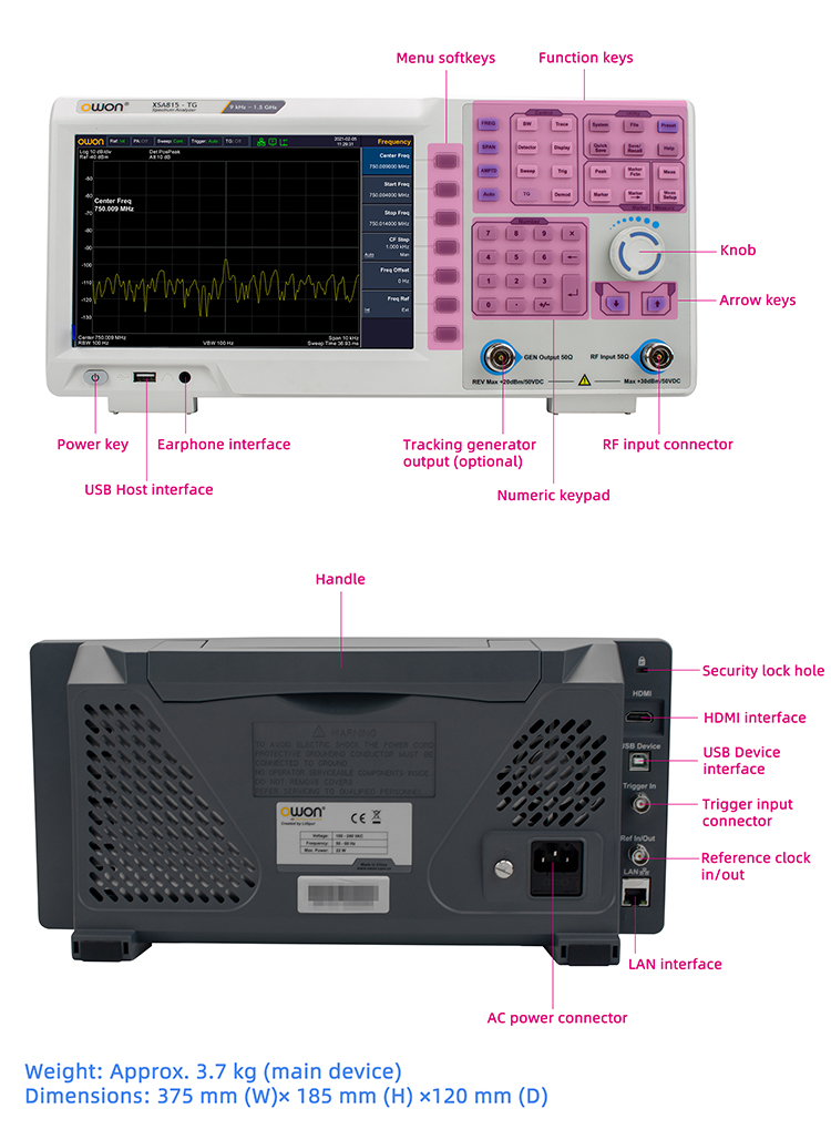 Analizzatore di Spettro Portat - Spectrum Analyzer Tracking Generator 1.5Ghz recensione e prezzo